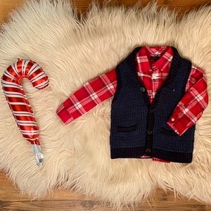 Toddler 2T Tommy Hilfiger Shirt & Vest Set ♥️💙